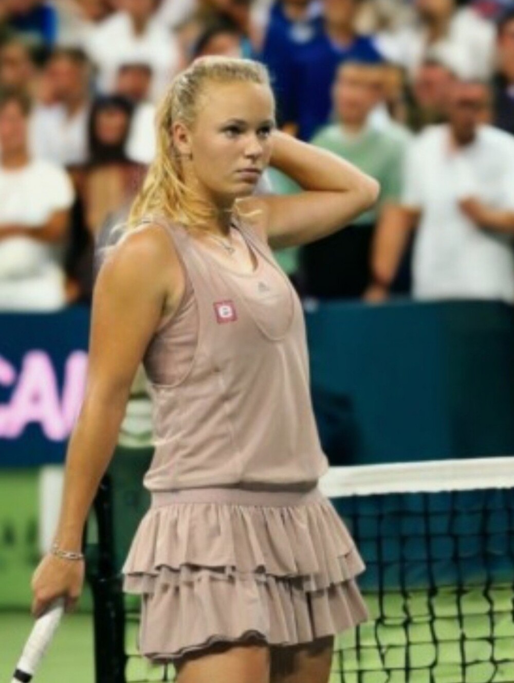 Stella McCartney for Adidas Kirilenko Smokey Pink Tennis Dress Skirt Small